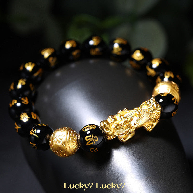 Black Obsidian Pixiu Bracelet