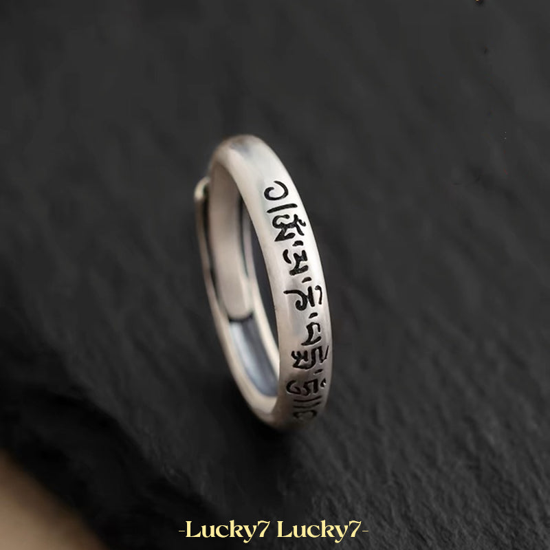 Mantra Silver Ring – A Symbol of Prayer and Strength