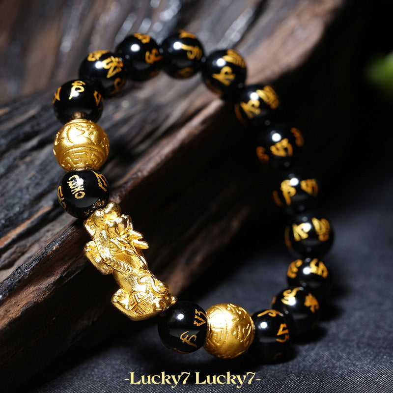 Black Obsidian Pixiu Bracelet