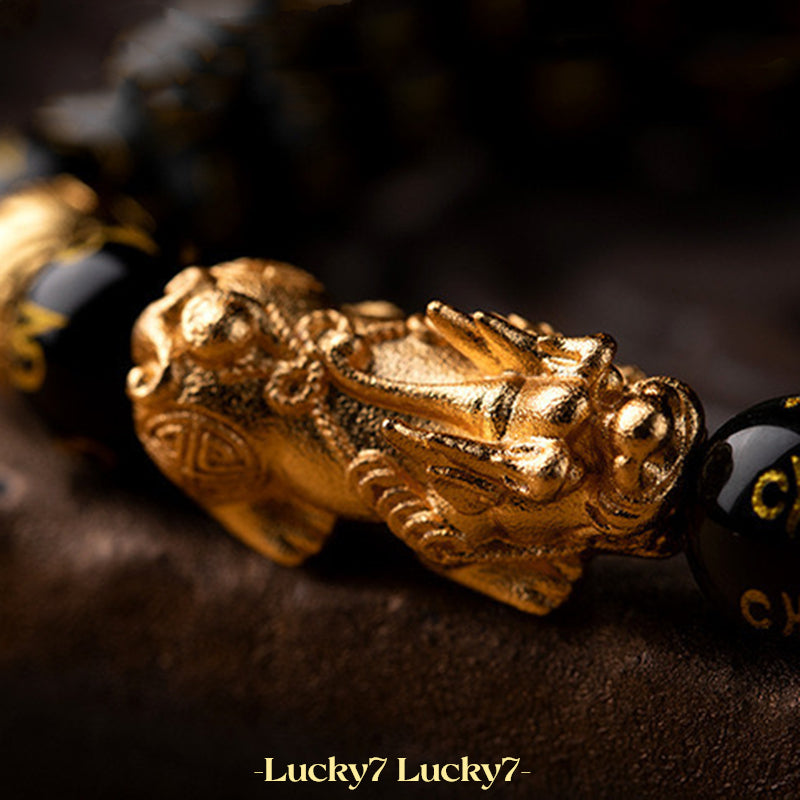 Black Obsidian Pixiu Bracelet