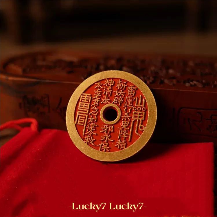 Taoist Cinnabar Mountain Spirit Coin – Protection from the Divine Forces of Nature