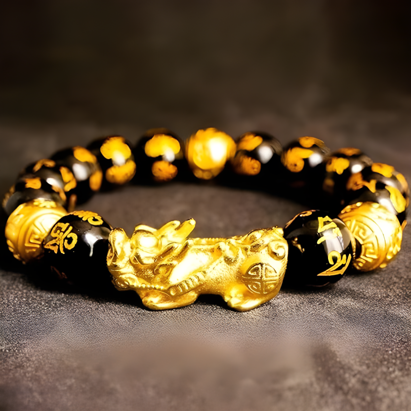 Black Obsidian Pixiu Bracelet