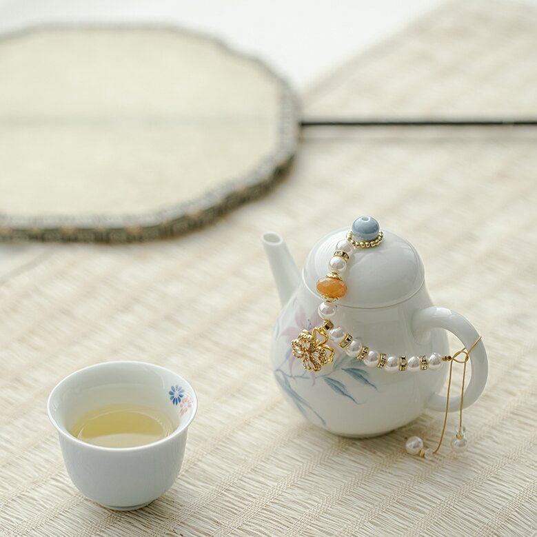 Hand-knitted Home Gaiwan Tea Pot Handle - Exquisite Tea Ceremony Small Ornament - Pot Rope Accessories