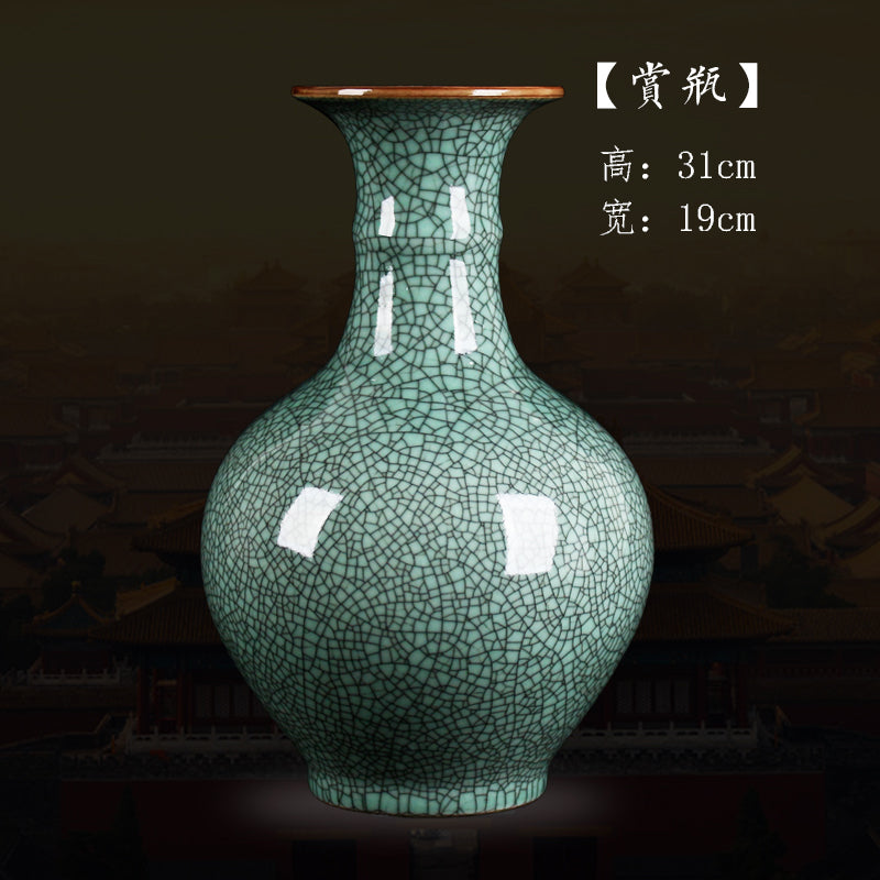 Large Antique - Style Blue and White Porcelain Ceramic Vase from Jingdezhen China - Ideal for Home Decor