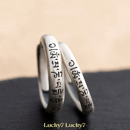 Mantra Silver Ring – A Symbol of Prayer and Strength