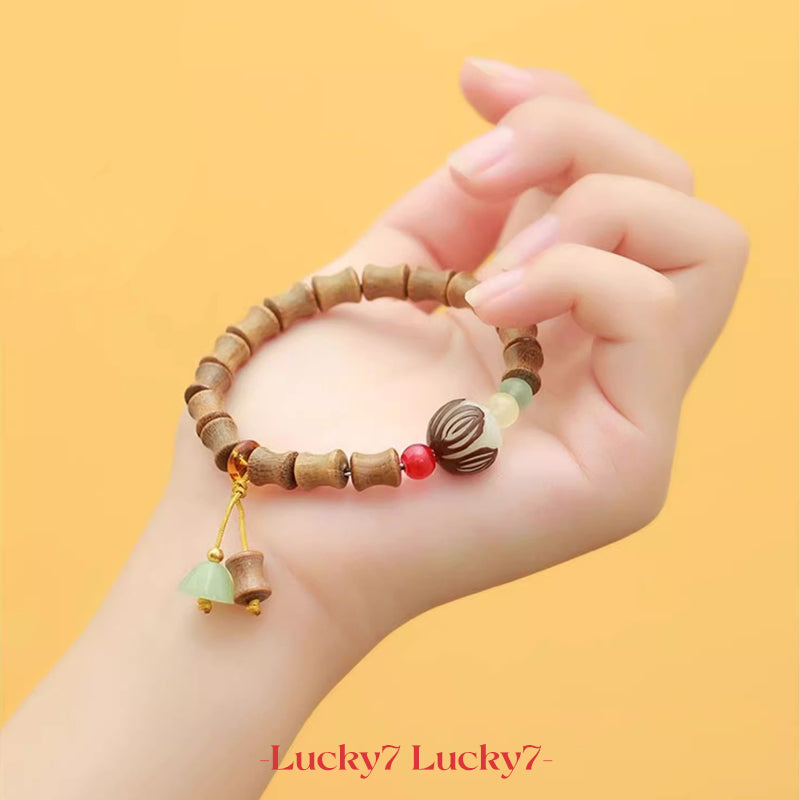 Green Sandalwood Lotus Bracelet – A Symbol of Harmony and Spiritual Awakening