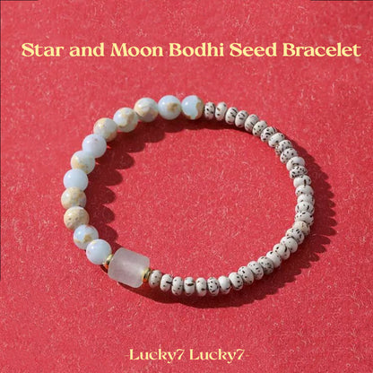 Star and Moon Bodhi Seed Bracelet – A Symbol of Spirituality and Serenity