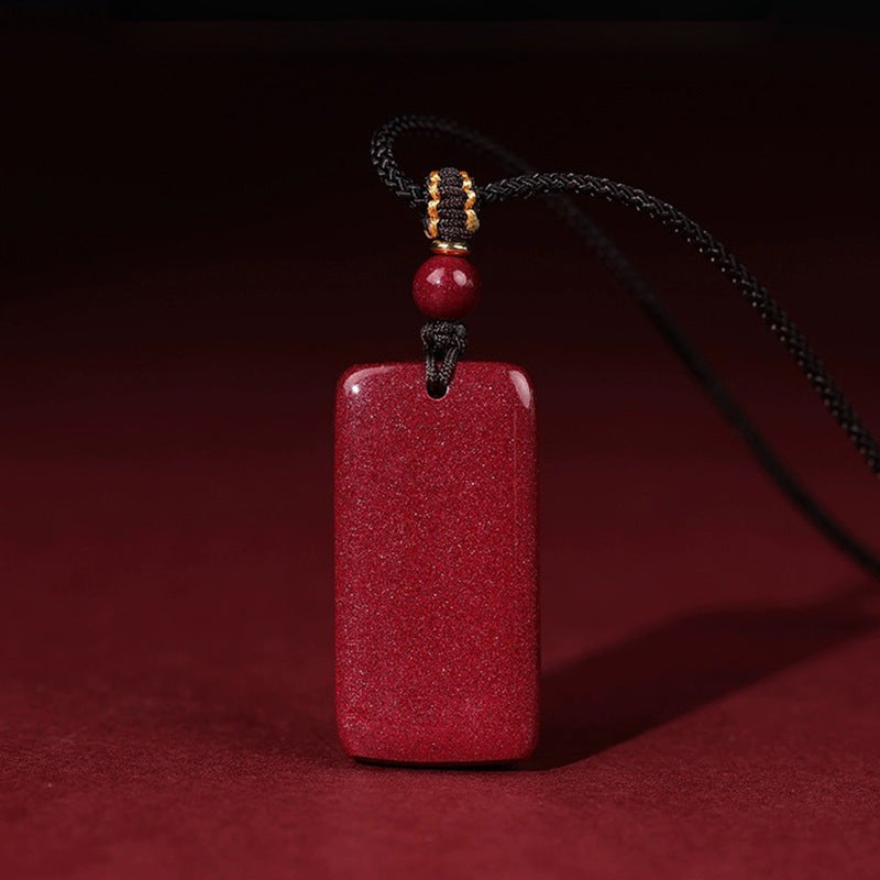 Cinnabar Trouble-Free Amulet Necklace – Protection and Peace in One