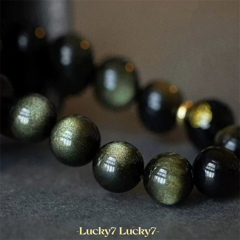 Obsidian Natal Buddha Bracelet – Powerful Protection and Energy Balance