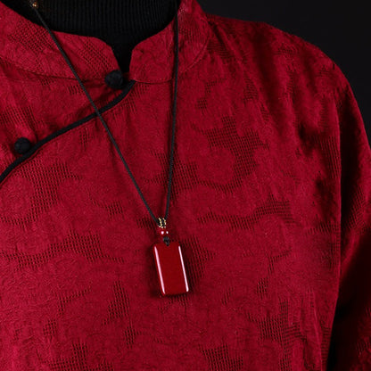 Cinnabar Trouble-Free Amulet Necklace – Protection and Peace in One