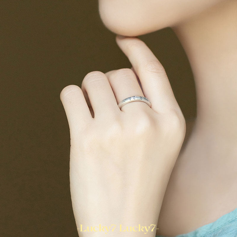 Mantra Silver Ring – A Symbol of Prayer and Strength