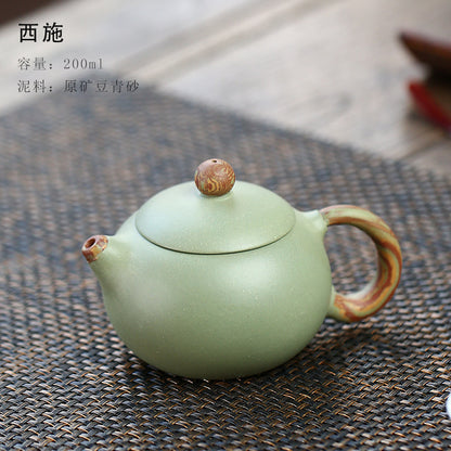 Xishi teapot, Yixing, original ore purple clay teapot, pure handmade, purple clay teapot, tea set