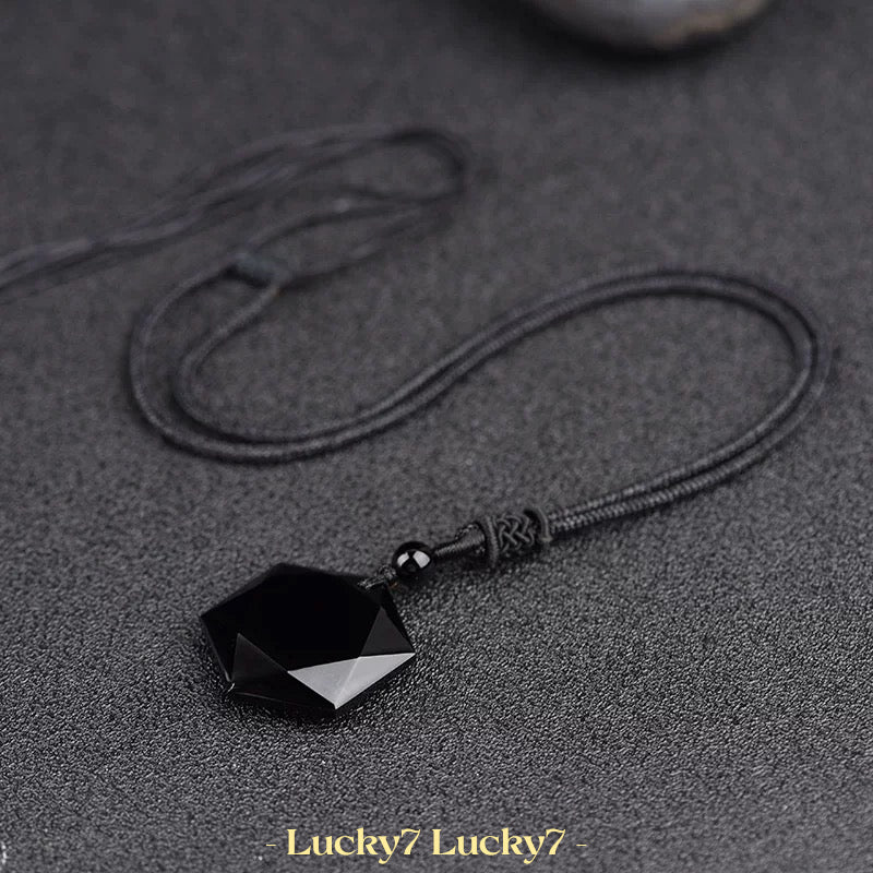 Hexagram Natural Crystal Gemstone Pendant