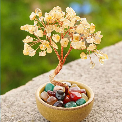 Natural Yellow Crystal Feng Shui Tree – A Source of Wealth and Energy