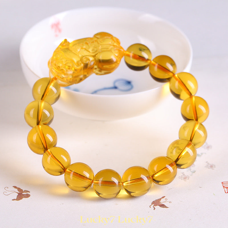 Pi Yao Citrine Wealth Bracelet – A Symbol of Wealth, Positivity, and Happiness