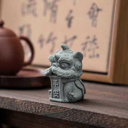 China-Chic Guofeng Xingshi Lion Tabletop Tea Pet Decoration - Lucky Handicrafts Exquisite - Hand gifts - Small creative gifts