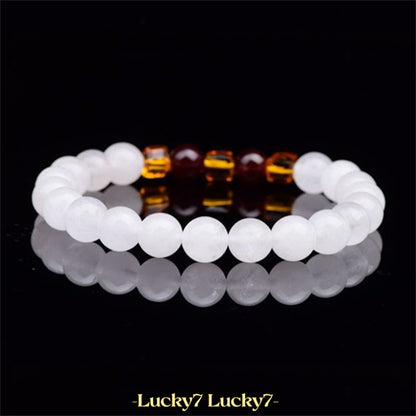 Natural White Chalcedony Positivity Bracelet – A Source of Harmony and Positive Energy