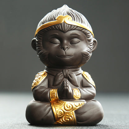 Chinese purple clay Wukong Ornaments/Tea Pet