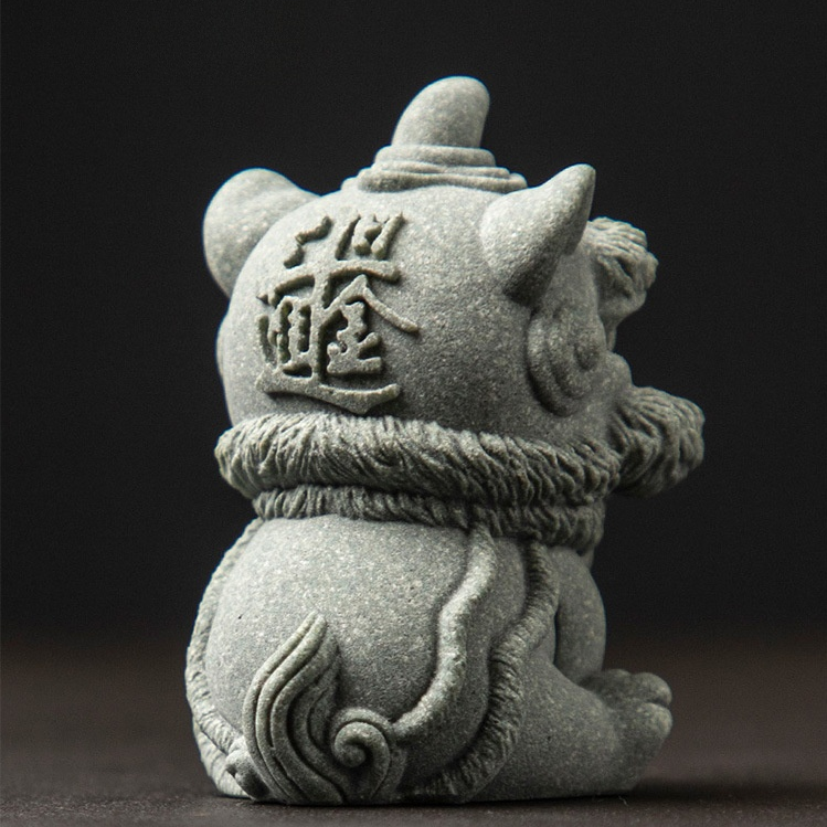 China-Chic Guofeng Xingshi Lion Tabletop Tea Pet Decoration - Lucky Handicrafts Exquisite - Hand gifts - Small creative gifts