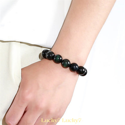 Green Obsidian Bracelet — Wealth, Positivity, and Balance