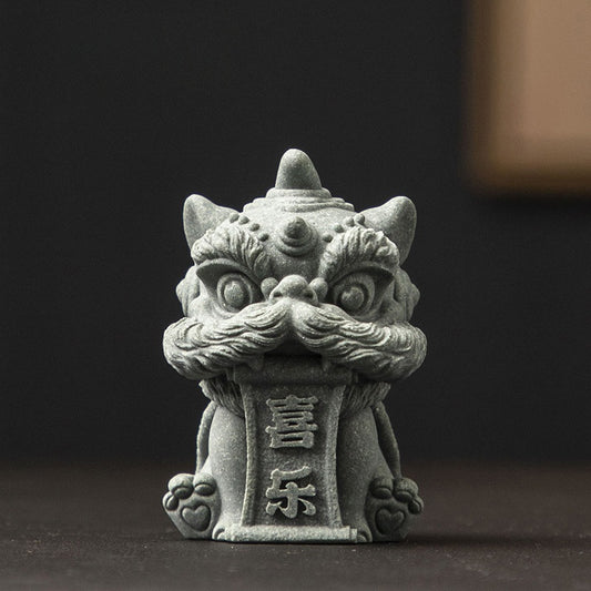 China-Chic Guofeng Xingshi Lion Tabletop Tea Pet Decoration - Lucky Handicrafts Exquisite - Hand gifts - Small creative gifts