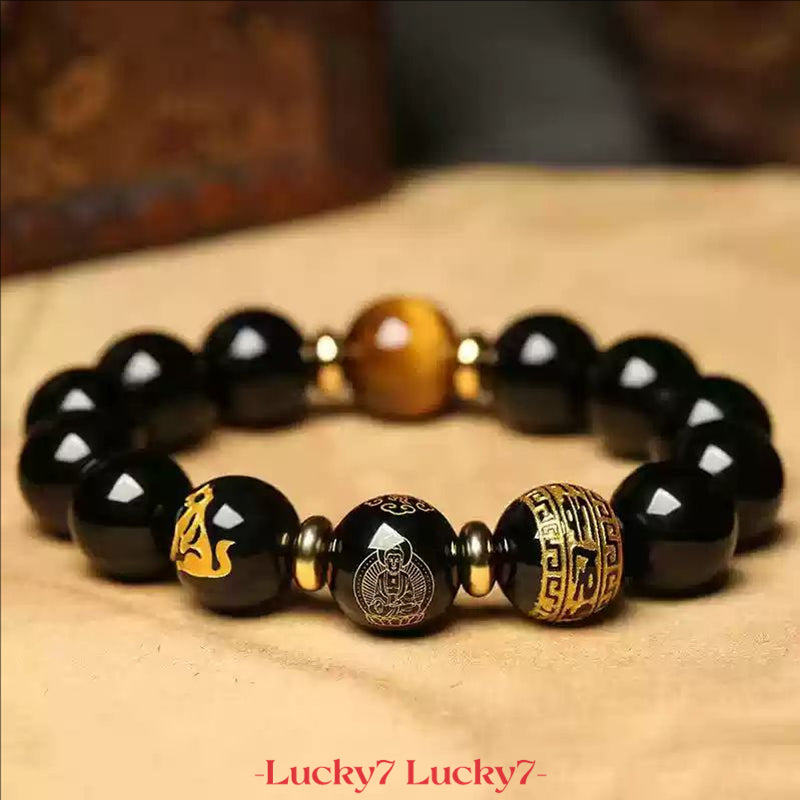 Black Agate Zodiac Year Bracelet