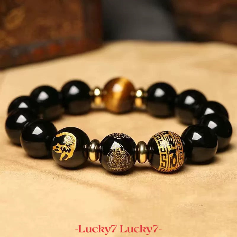 Black Agate Zodiac Year Bracelet