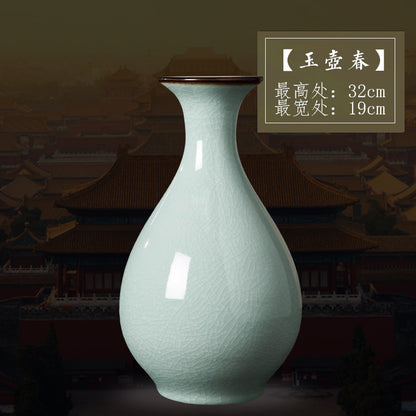 Large Antique - Style Blue and White Porcelain Ceramic Vase from Jingdezhen China - Ideal for Home Decor