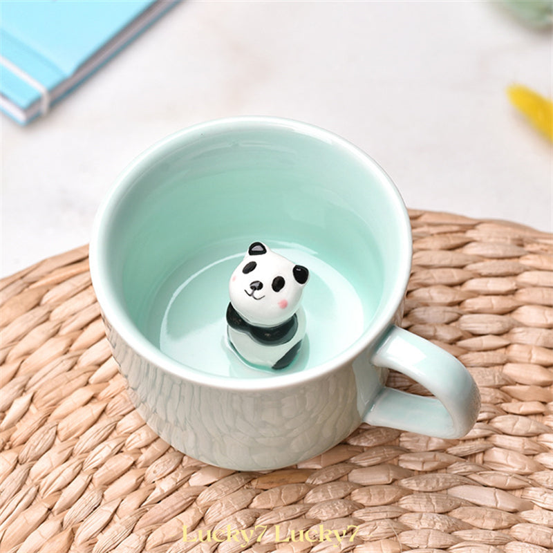 Cute 3D Panda Mug Teacup Coffee Mug/Porcelain cup