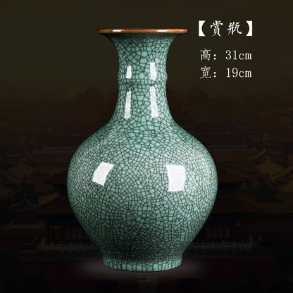 Large Antique - Style Blue and White Porcelain Ceramic Vase from Jingdezhen China - Ideal for Home Decor