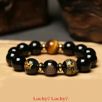 Black Agate Zodiac Year Bracelet